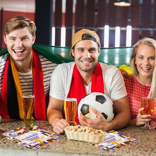 50Pcs World Cup 2026 Party Napkins – Internationals Themed Paper Napkins Flag