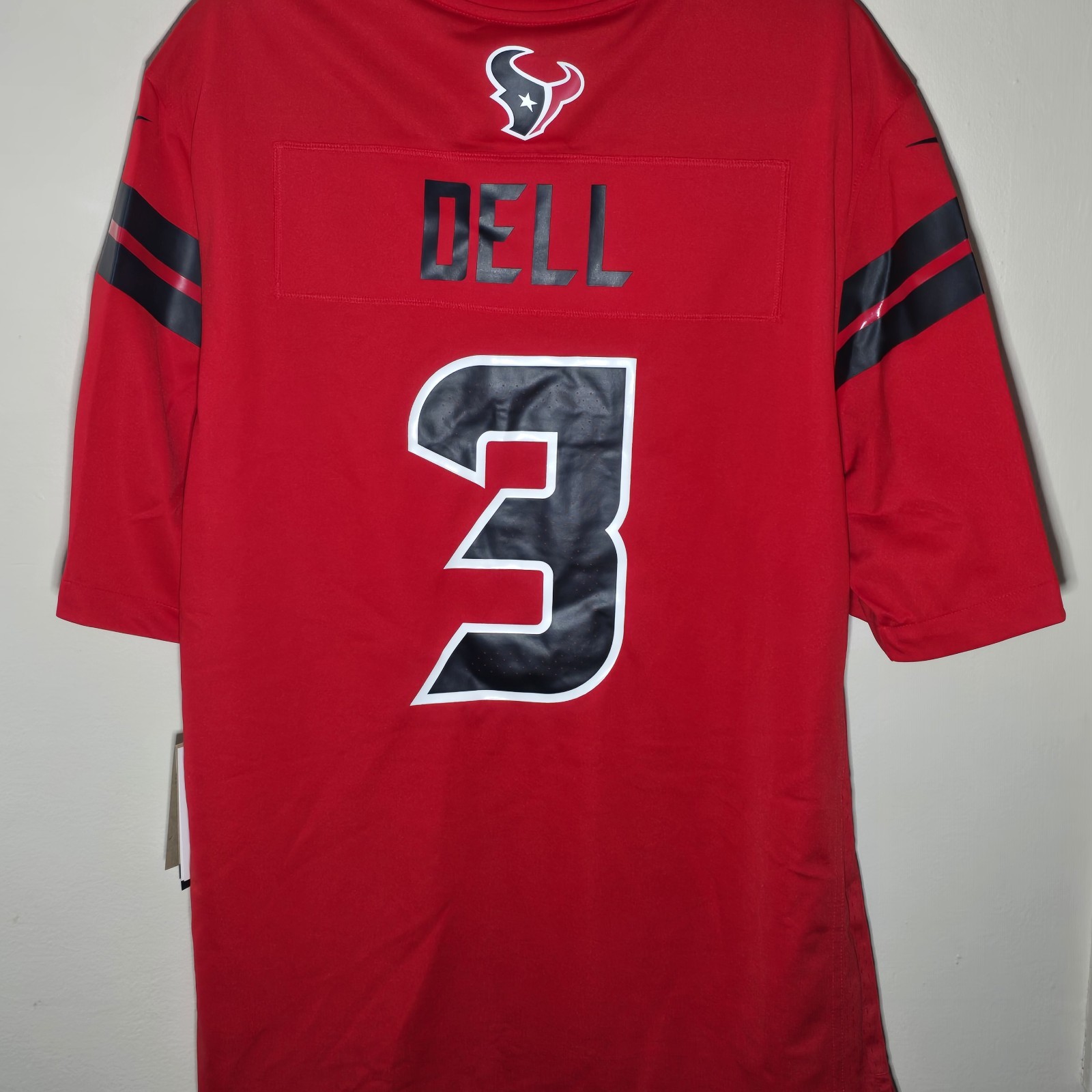 Houston Texans Tank Dell #3 Nike H-Town Alternate Game Jersey Men’s L NWT