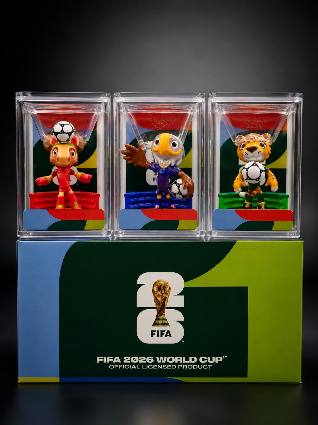 FIFA World Cup 2026 Mascots, CAN Maple , MEX Zayu & USA Clutch Official Product