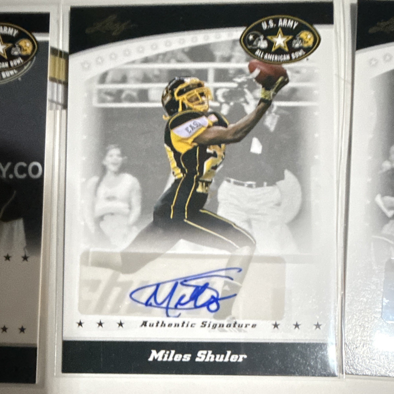 Leaf 2010 U.S. Army All-American Bowl Autograph 15-Card Lot, 3 numbered. BULK