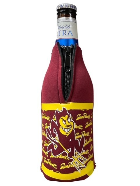 Lot 2 NCAA Arizona State Sun Devils Insulated Koozie Beer Bottle Huggie Coolie