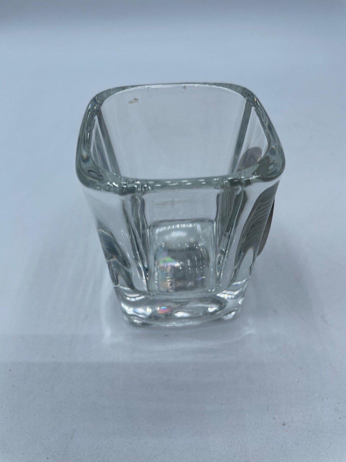 Chicago Cubs Glass Square Shot Glass Pewter Metal Logo