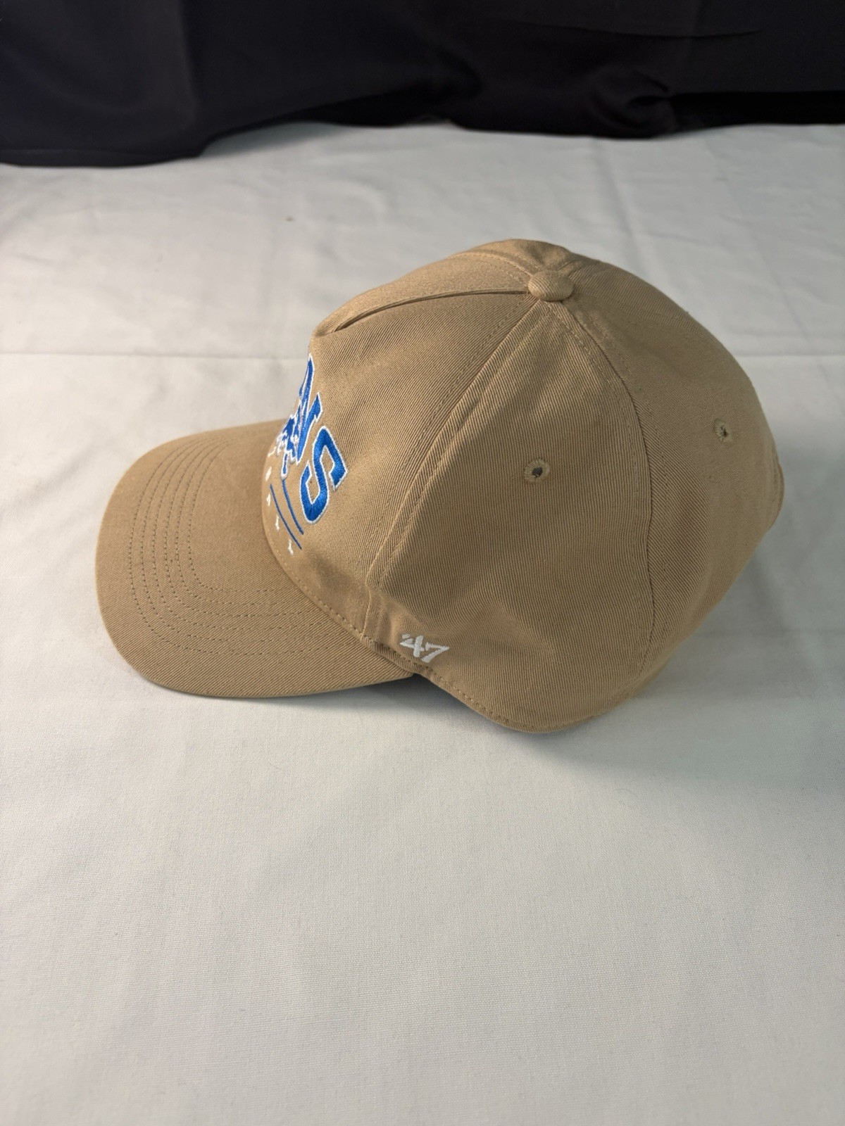 ‘47 Brand Detroit Lions Team Logo Khaki Tan Brown Hitch Snapback Hat