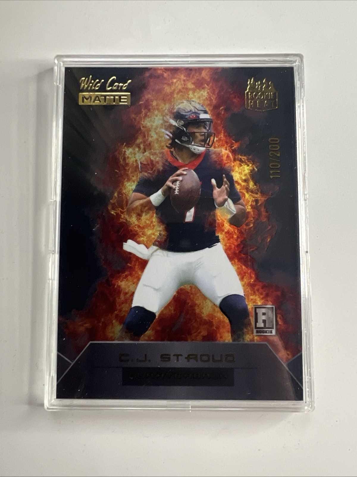 2023 CJ Stroud Rookie (RC) #/200 Wild Card Matte Rookie Heat Texans RH-CS. Fb2
