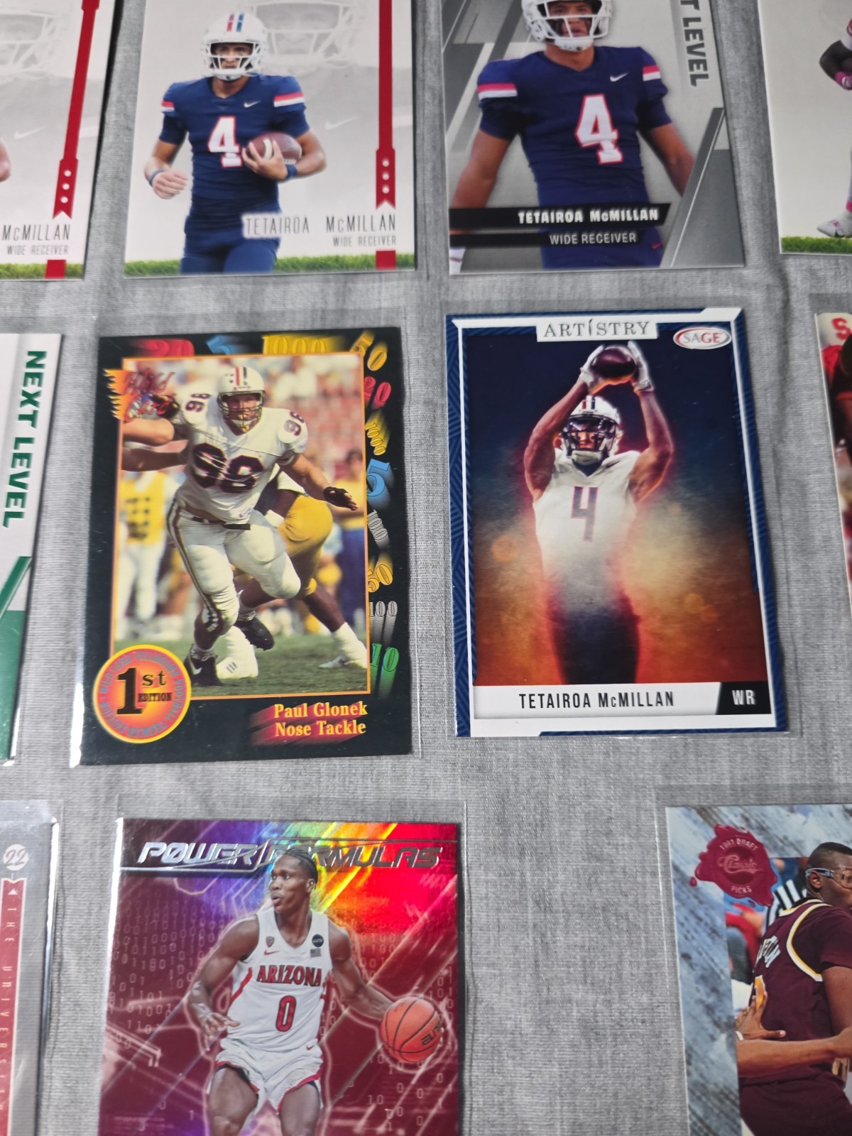 University Of Arizona/Arizona St. Basketball & Football Trading Card Lot Of 14