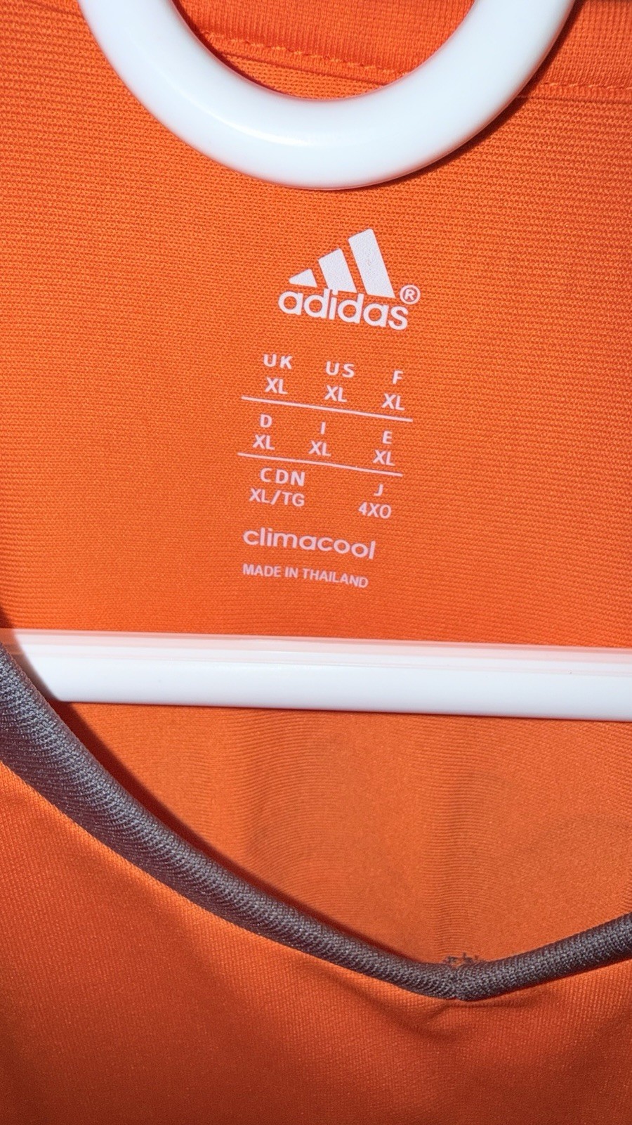 Ultra rare adidas Real Madrid Cristiano Ronaldo #7 Orange Navy Jersey Men XL