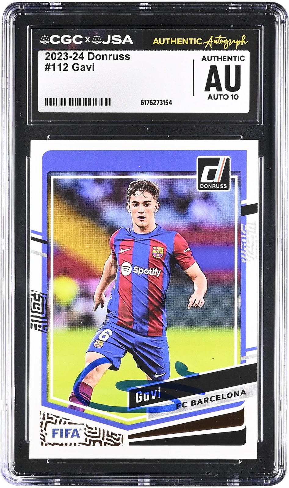 Autographed Gavi FC Barcelona Card Fanatics Authentic COA Item#14660207