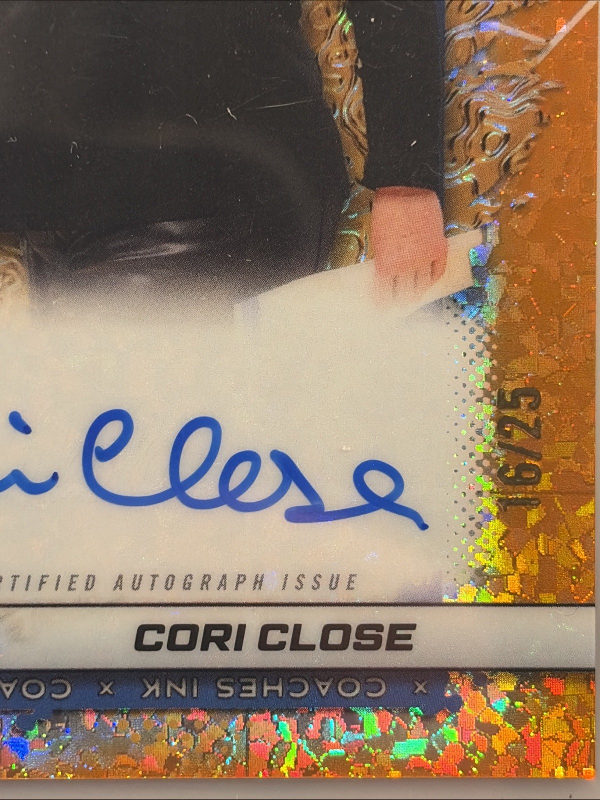 Cori Close AUTO Orange /25 2025/26 Bowman U Best Basketball NCAA Coaches Ink