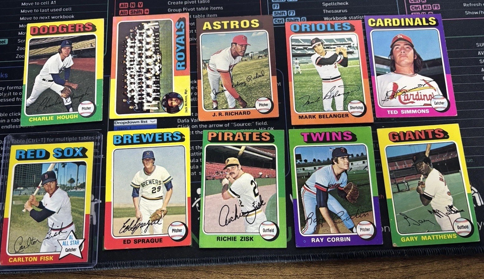 1975 Topps Baseball U-Pick VG+ #1-200 Free Shipping on 3+ Cards!