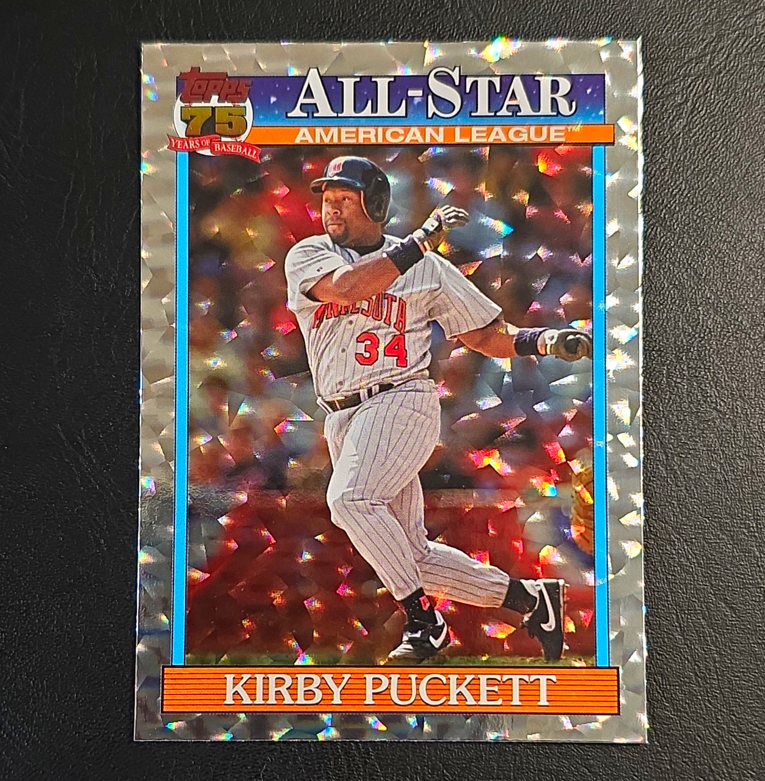 Topps 1991 75 Years of Baseball Kirby Puckett Twins All-Star Foil #T91AS-45