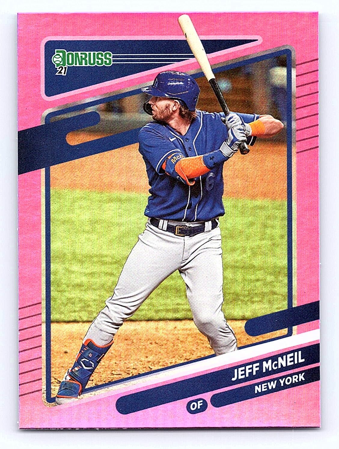 2021 Donruss #157 Jeff McNeil Holo Pink