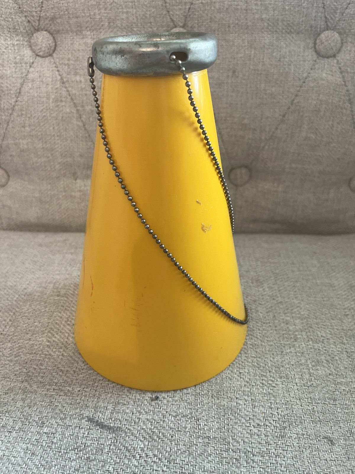 Vintage 1960’s MLB Kansas City Athletics “Charlie O” Mascot Megaphone – Yellow