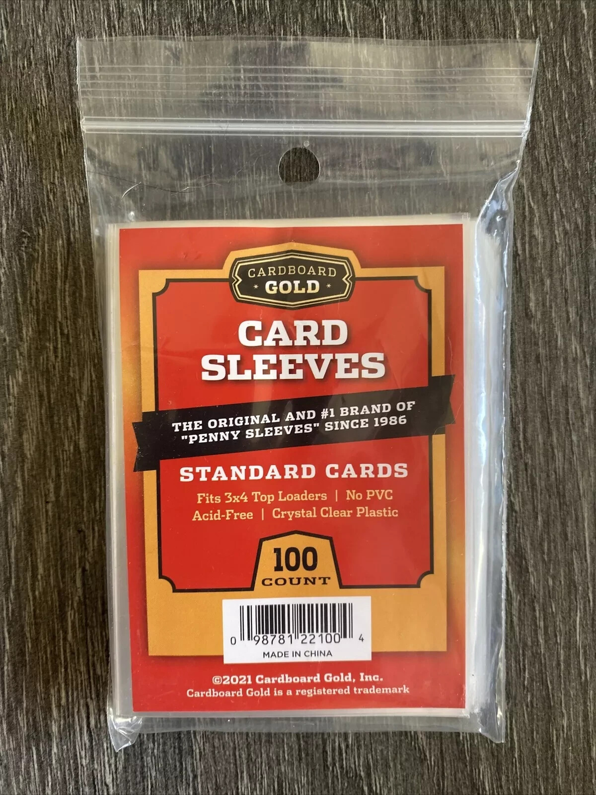 Cardboard Gold 1000 Count Sports and Trading Card Soft Penny Sleeves – 10 Packs