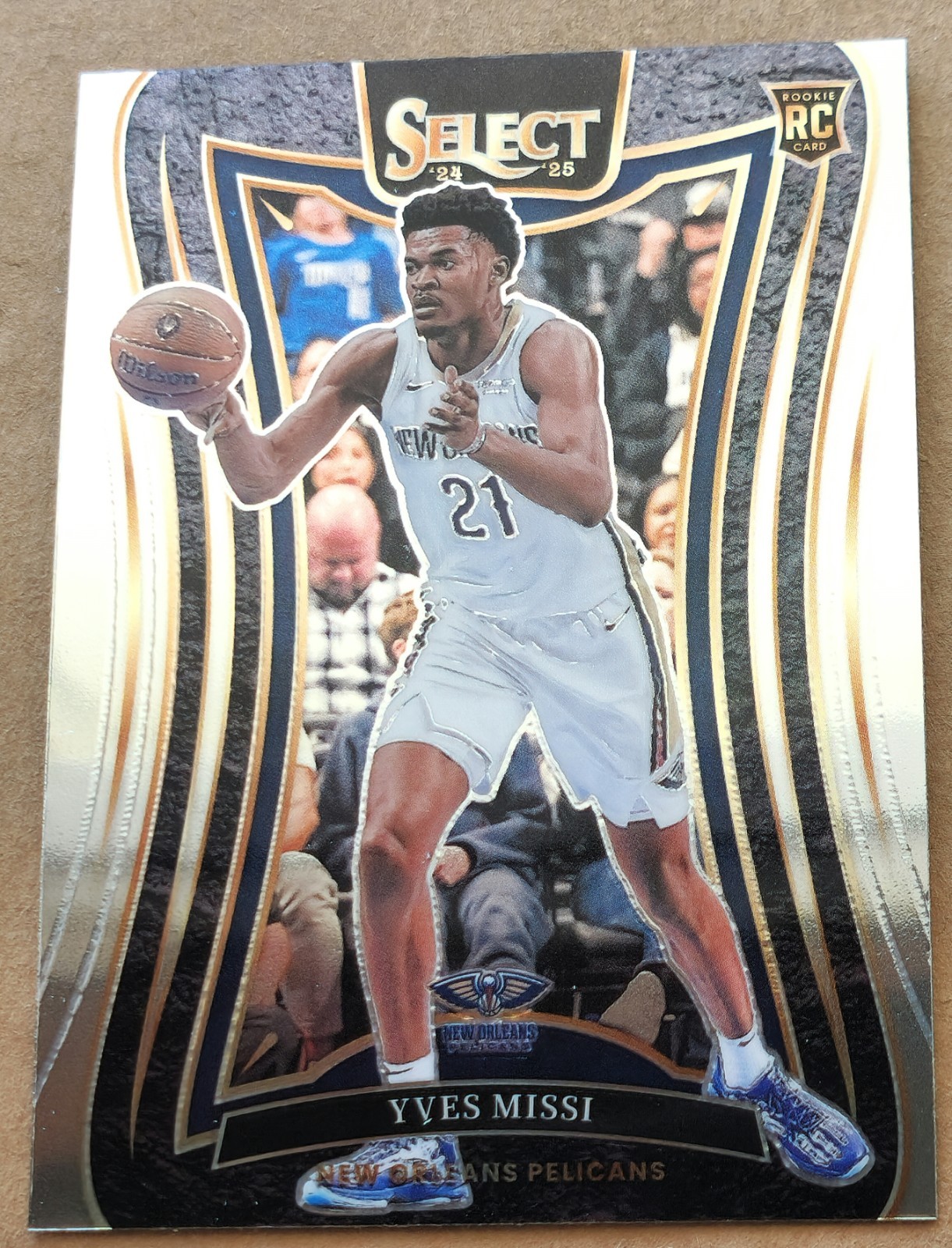 2024-25 Panini Select Mezzanine Level RC Yves Missi #368 New Orleans Pelicans
