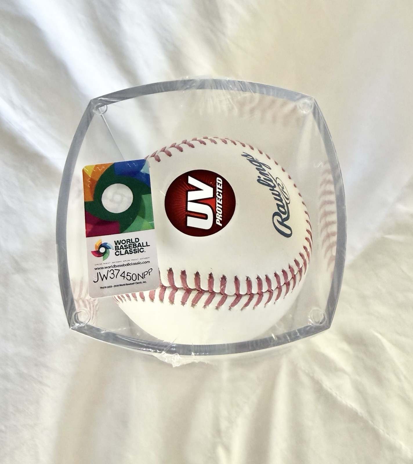 UNSIGNED RAWLINGS 2026 WBC WORLD BASEBALL CLASSIC OFFICIAL MAJOR BASEBALL CUBED