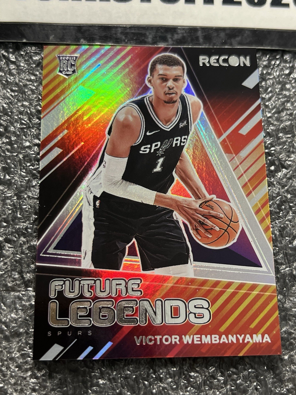 2023-24 Recon Victor Wembanyama Rookie Future Legends Holo Hobby insert #14 Spur