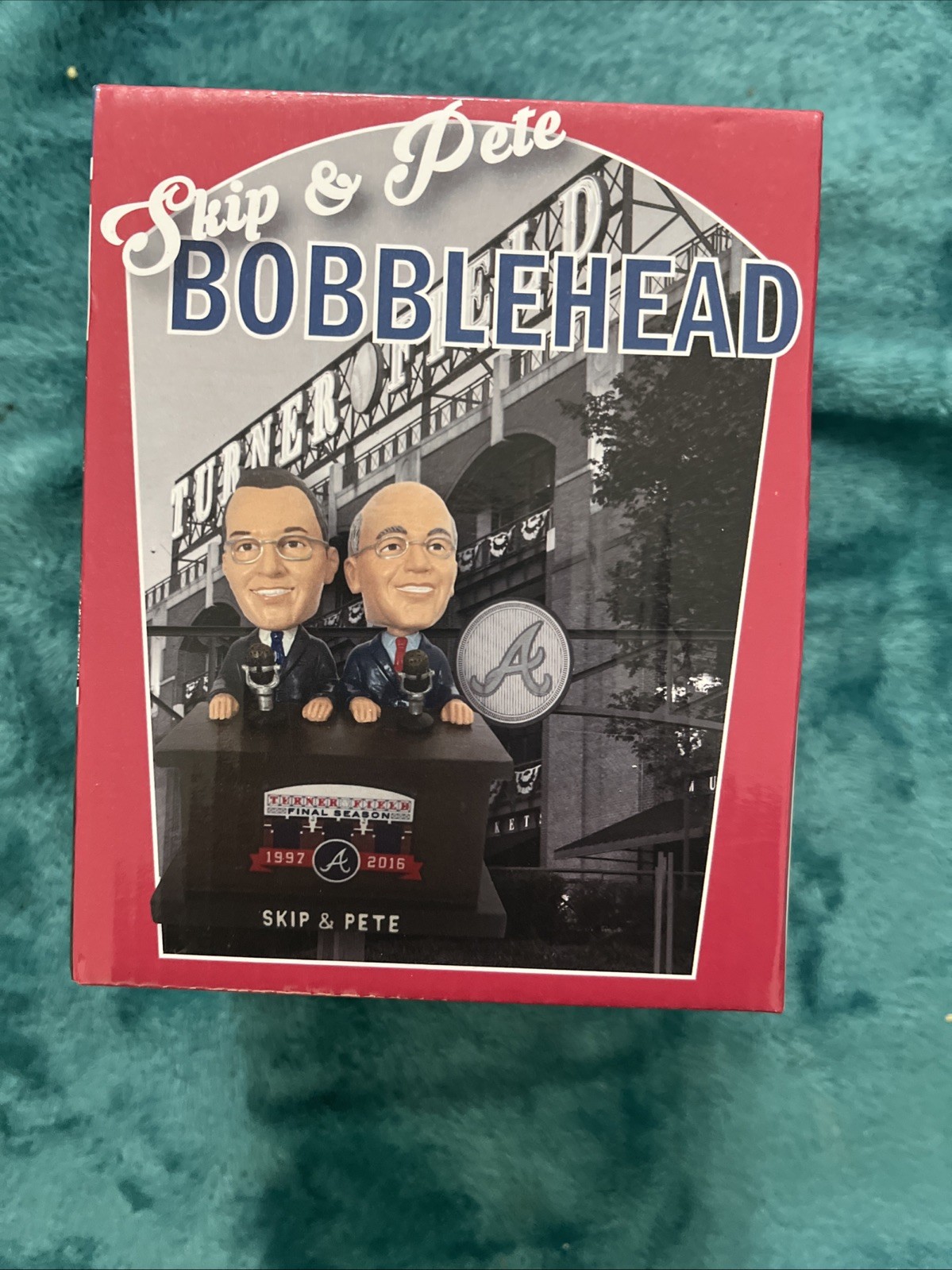ATLANTA BRAVES SKIP CARAY & PETE VAN WIEREN SKIP & PETE BOBBLEHEAD HOF MLB NEW