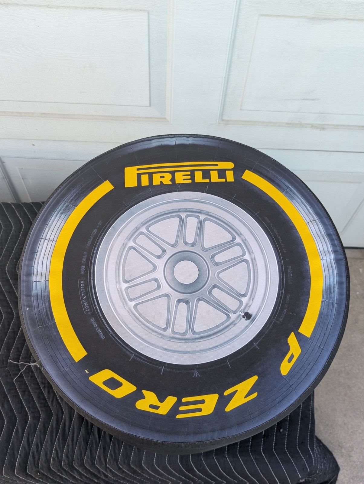 Pirelli P Zero Racing Tire Ottoman/Stool Publiline Promotional Italian Made F1