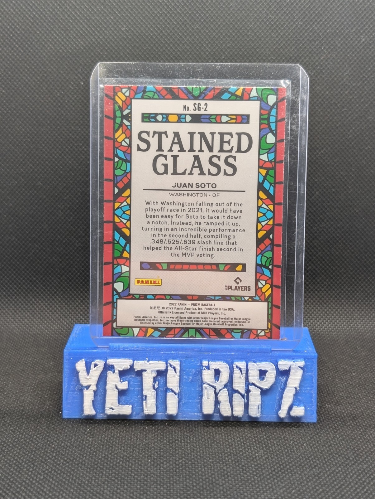 2022 Panini Prizm – Stained Glass Juan Soto #SG-2 Silver Prizm