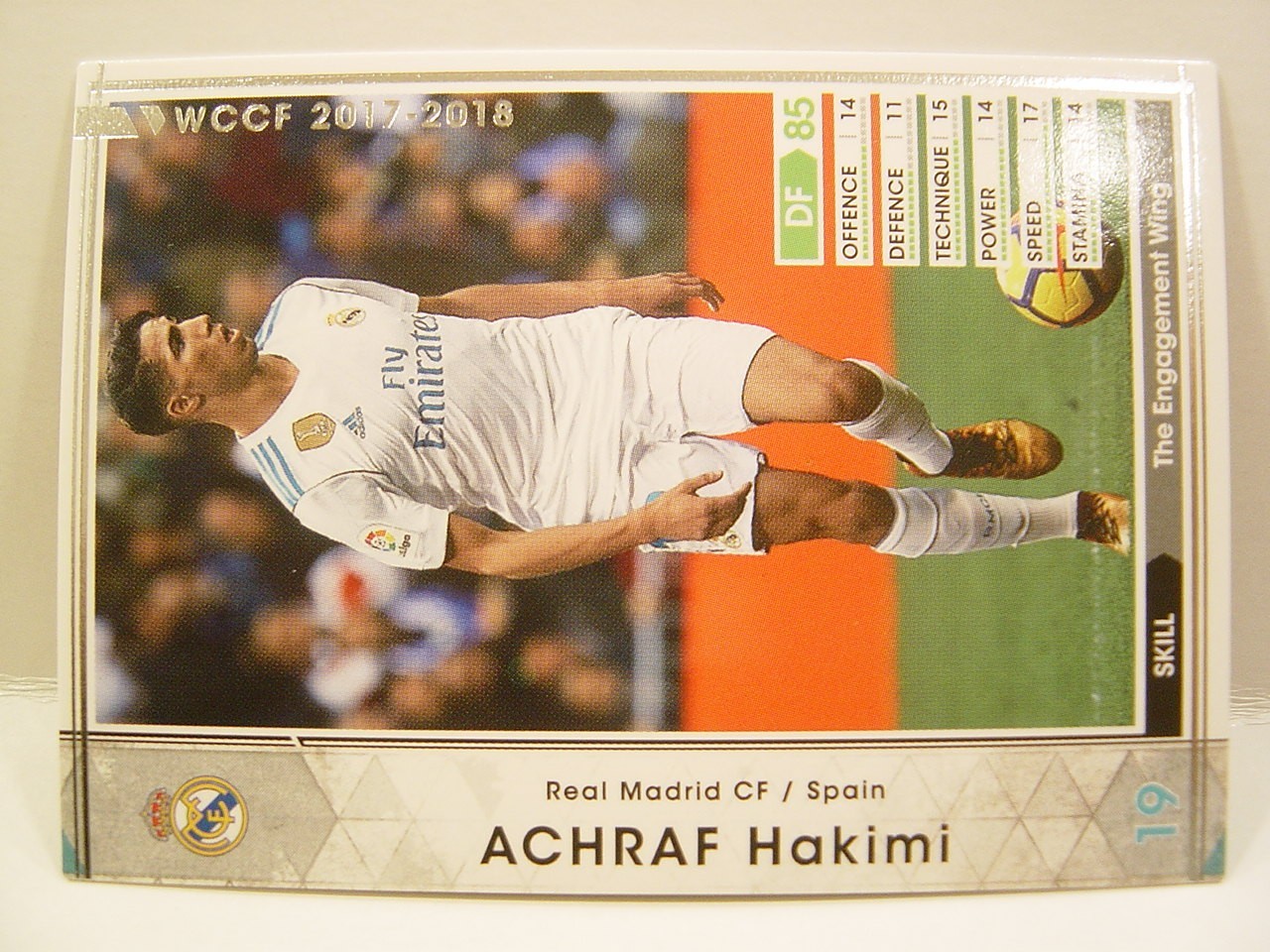 Panini WCCF 2017-18 Achraf Hakimi 1998 Morocco　No.19 Real Madrid CF Rookie Card