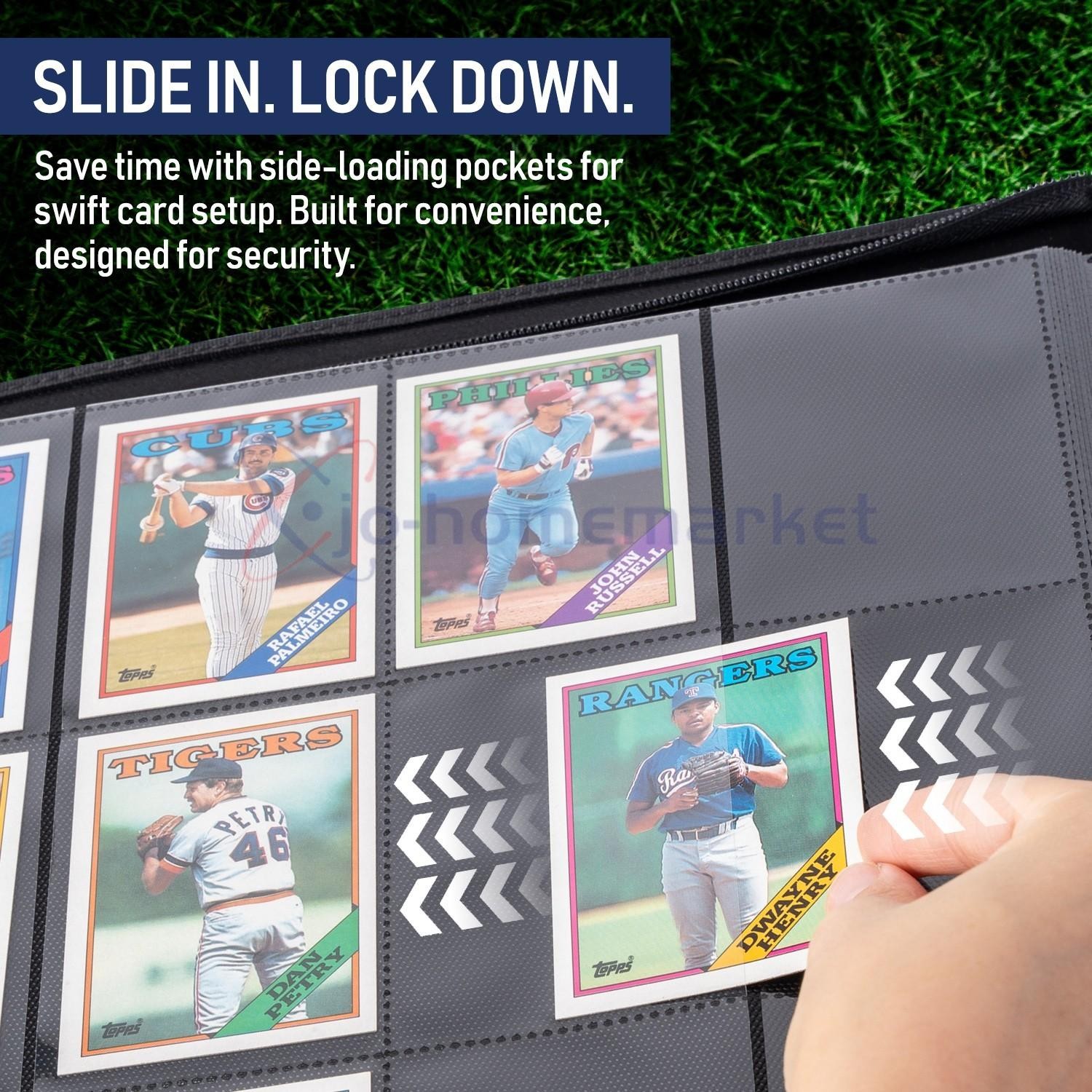 🔥Card Binder-12 Pockets Trading Card Binder for Holding 480 Cards with 20 Pages