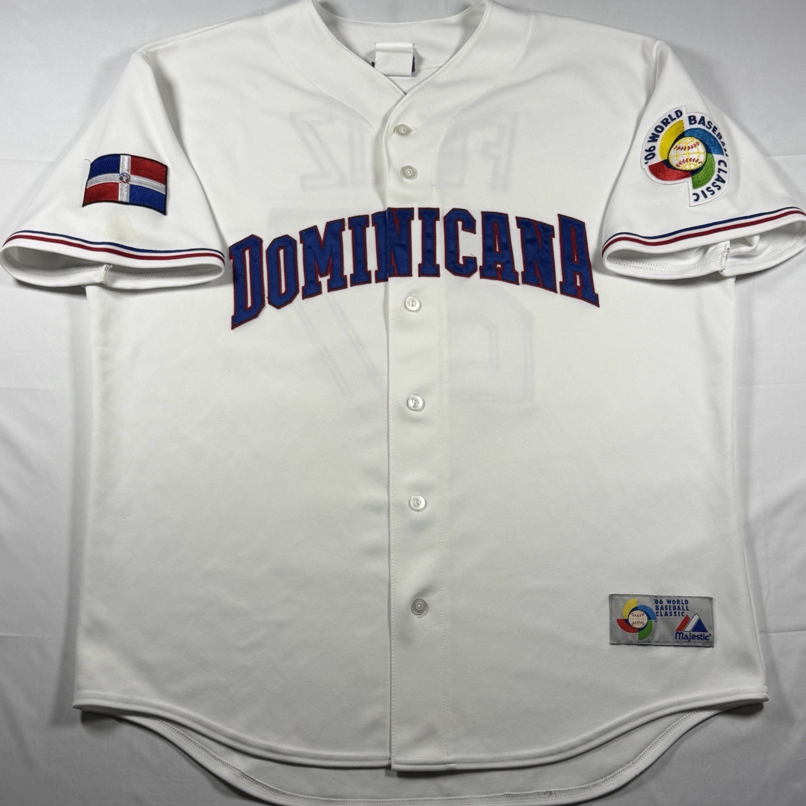 Dominican Republic Majestic 2006 World Baseball Classic Jersey Mens Size XL