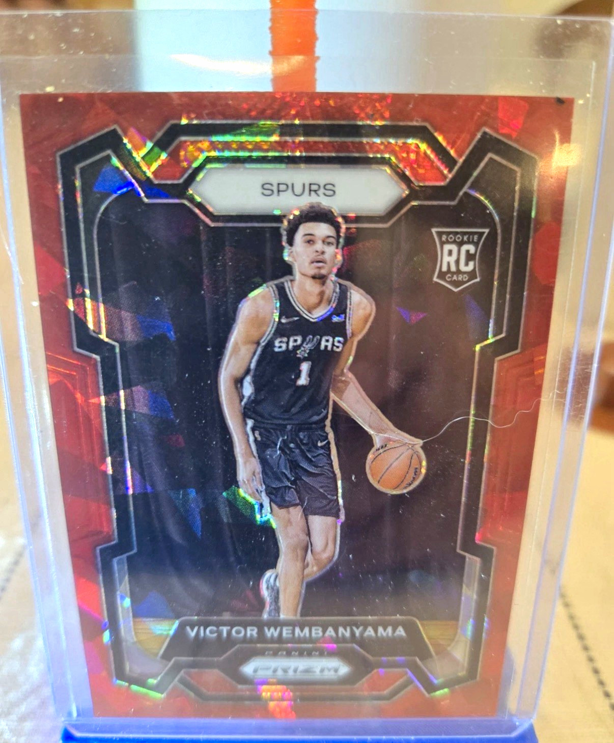 Panini 2023-24 Prizm Victor Wembanyama RC Red Ice Prizm #136 Spurs CHASE!!!!!