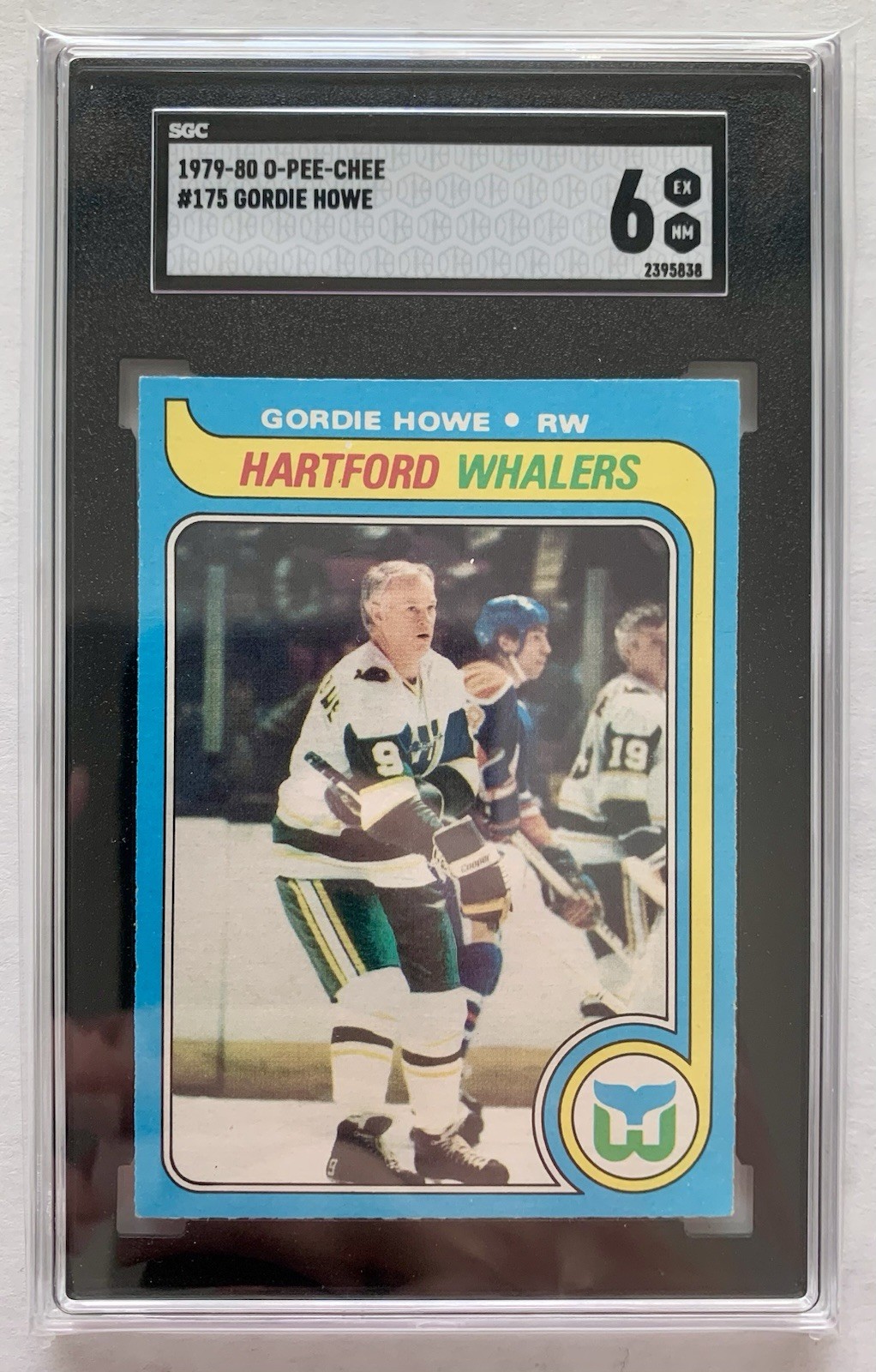 1979-80 OPC O-Pee-Chee Hockey – GORDIE HOWE #175 – SGC 6 EX – HOF Last Card
