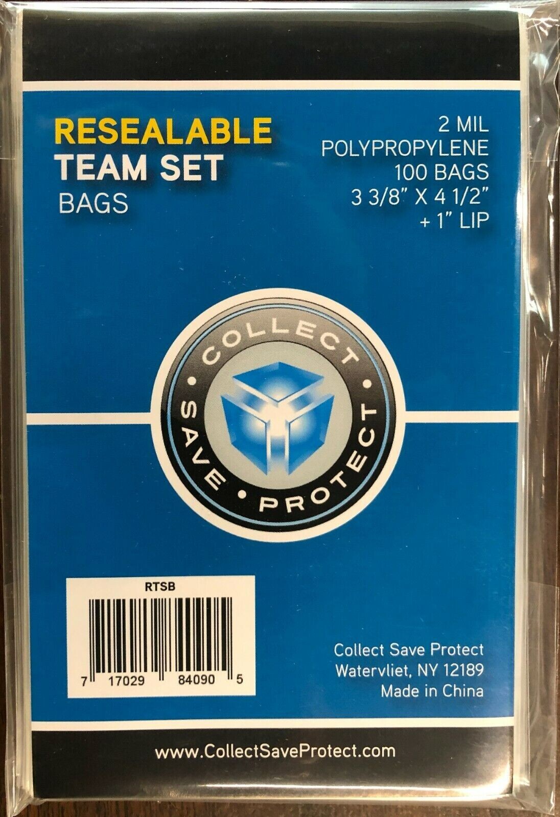 1000 + 200 = 1200 New CSP RESEALABLE SPORTSCARD TEAM BAGS 3.375″ x 4.5″ + 1″ Lip