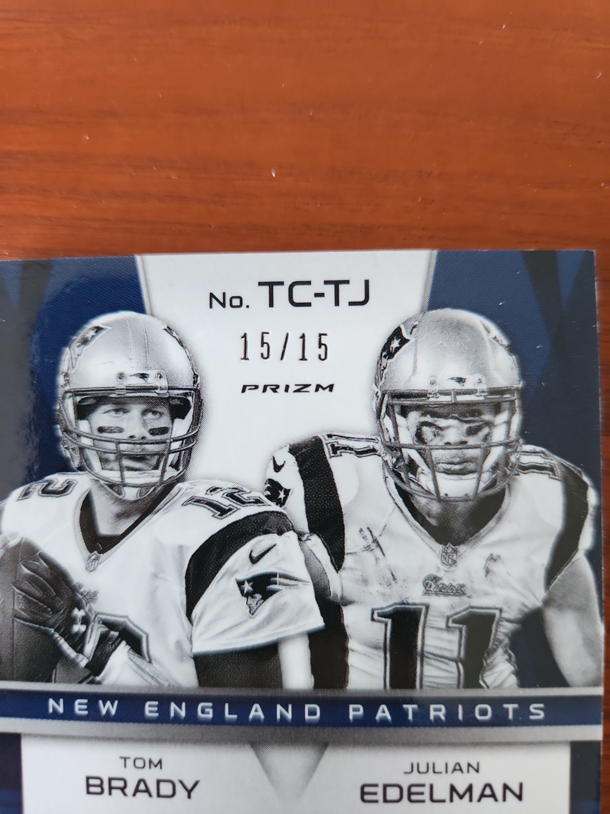 2014 Panini Spectra Tom Brady Julian Edelman Teammates Combo Jerseys /15