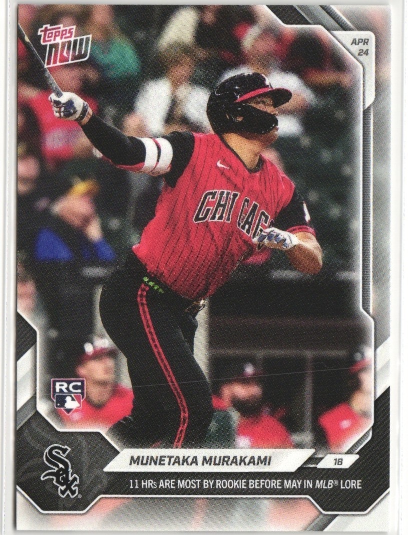2026 Topps NOW #120 Munetaka Murakami Rookie RC 11 HR’s Before May White Sox