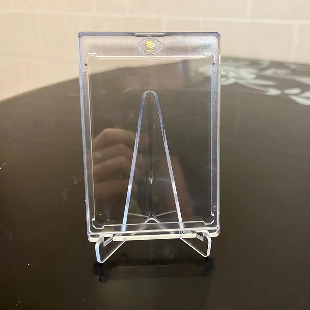 10-50PCS Clear Acrylic Trading Card Stands for Coins Sports Cards Display Holder