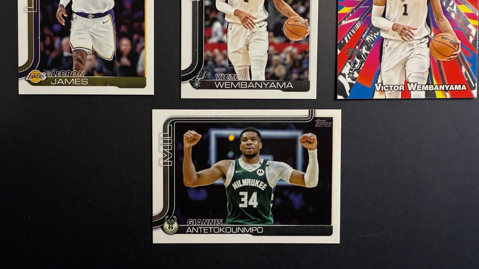 Lot of 200+ / 2025 Topps NBA Stars Parallels Commons Rookies WEMBANYAMA LEBRON