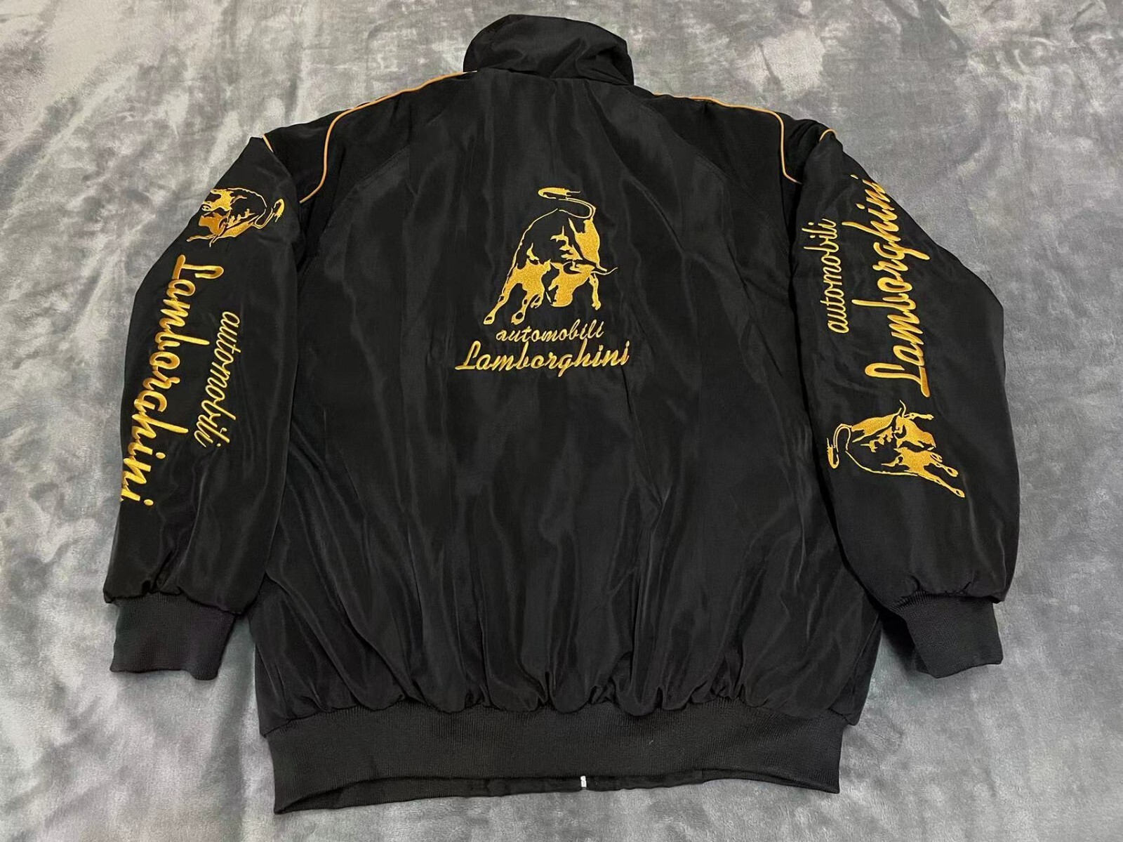 Unisex Adult Lamborghini Jacket Ebroidered Cotton Padded F 1 Racing Jacket