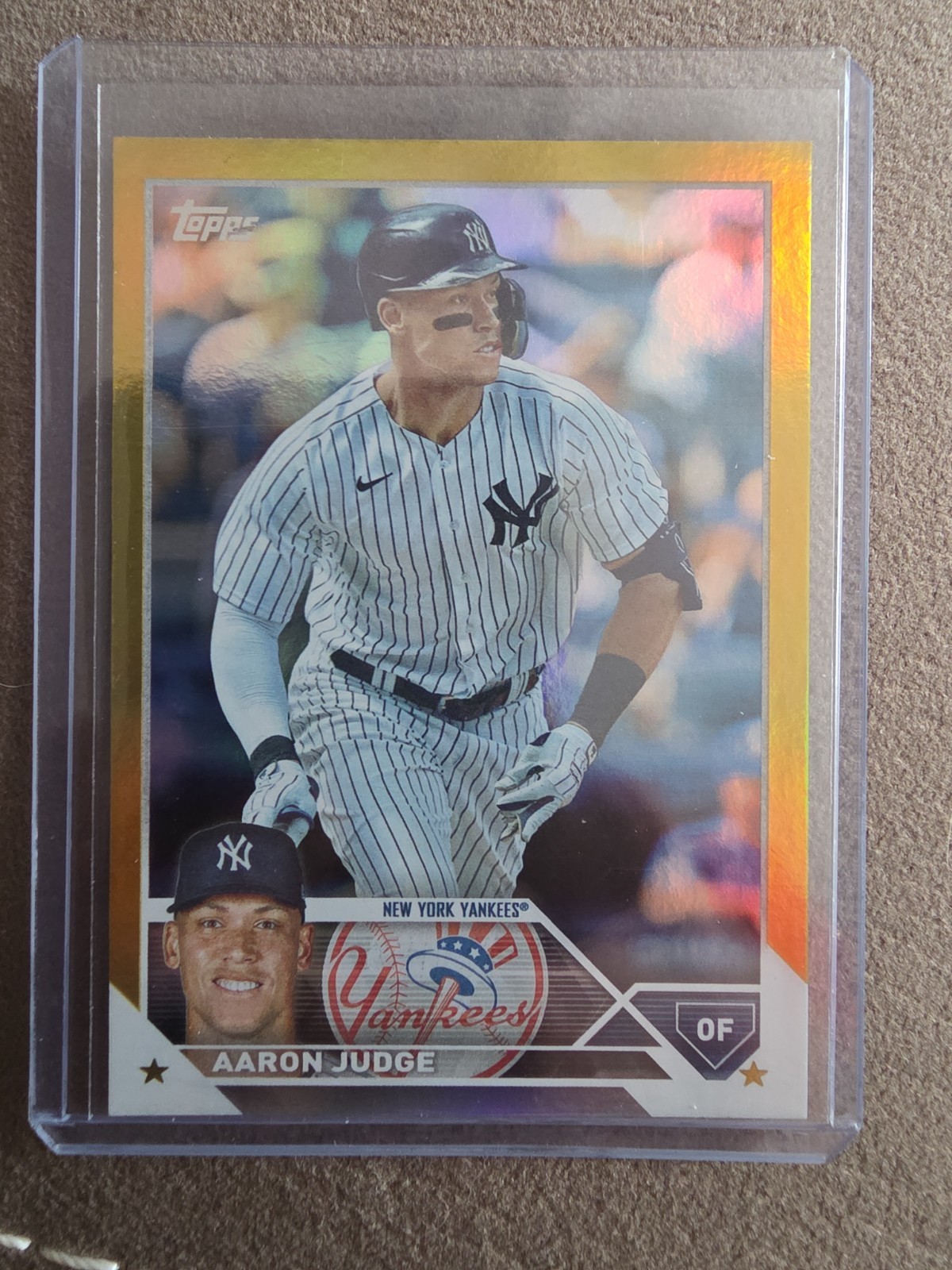 2023 Topps Series 1 Aaron Judge #62 Gold Foil Yankees