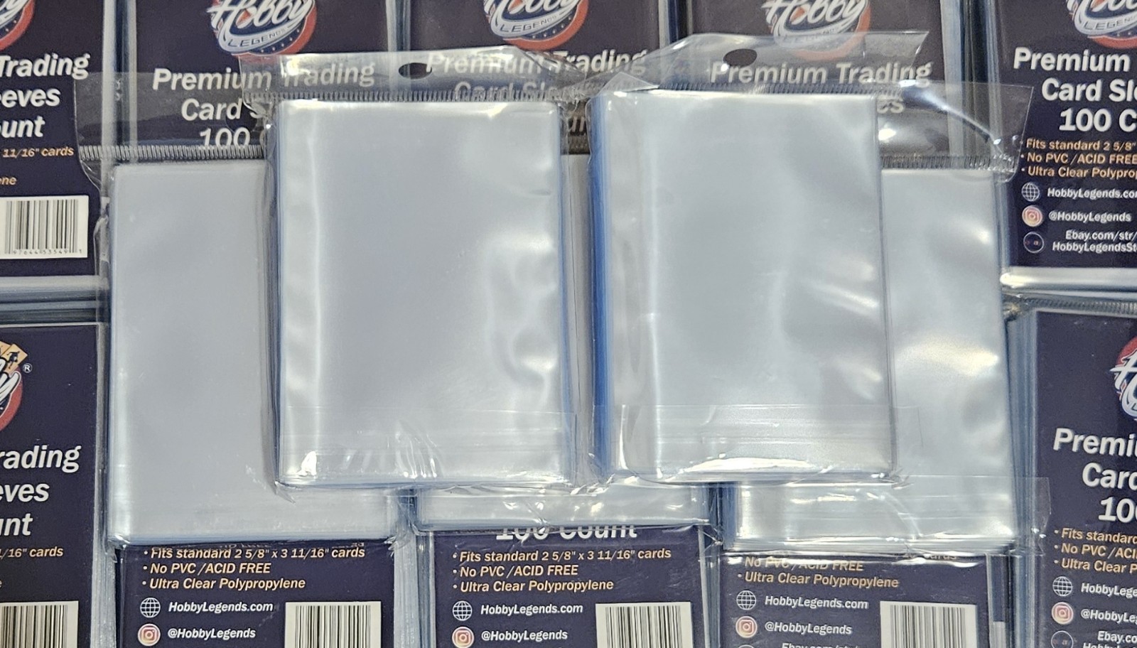 Penny Soft Card Sleeves Hobby Legends X5 Pack