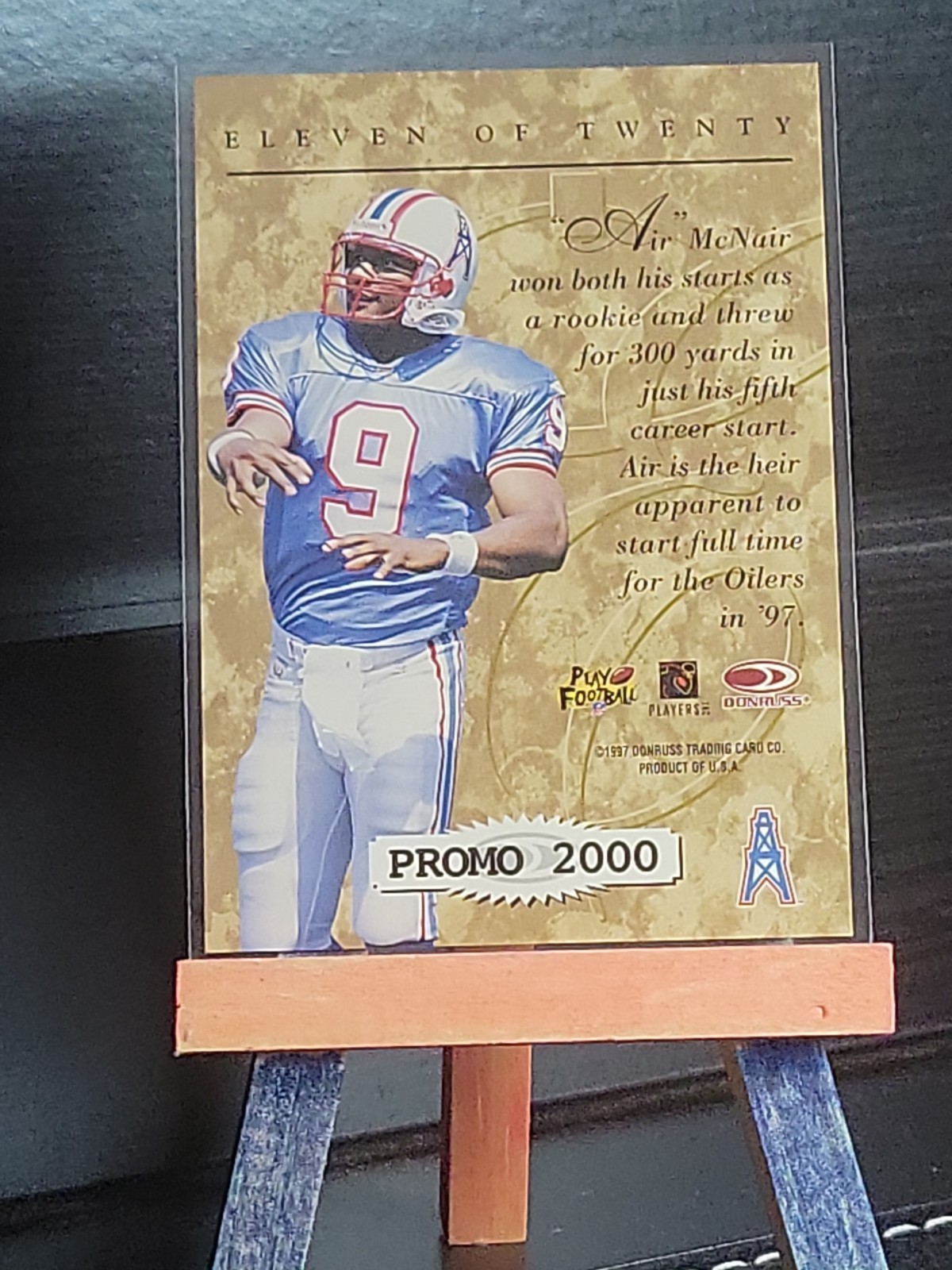 1997 Donruss – Elite Series Steve McNair #11 Gold Promo/2000
