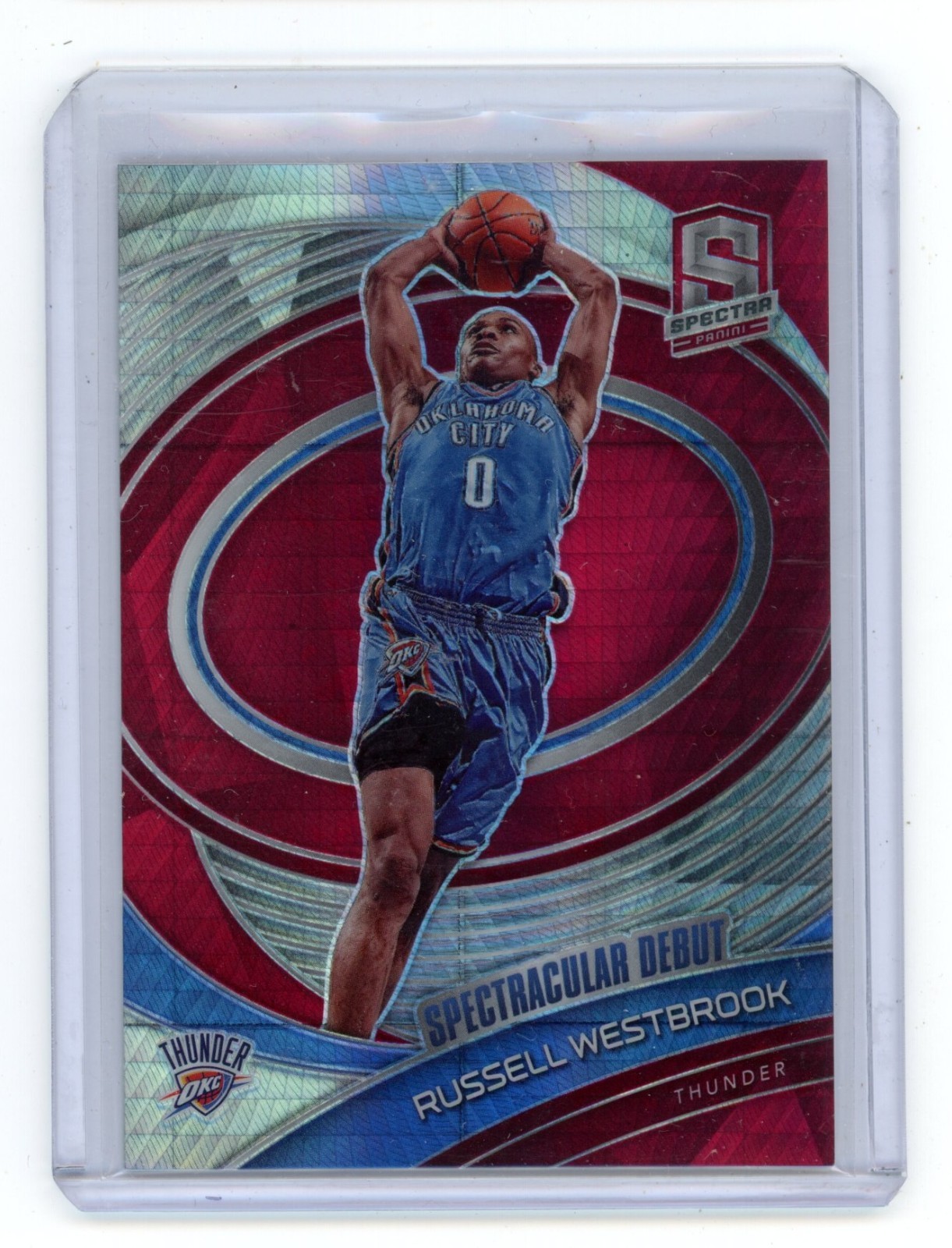 Russell Westbrook 2020-21 Panini Spectra #167 Asia Red Thunder