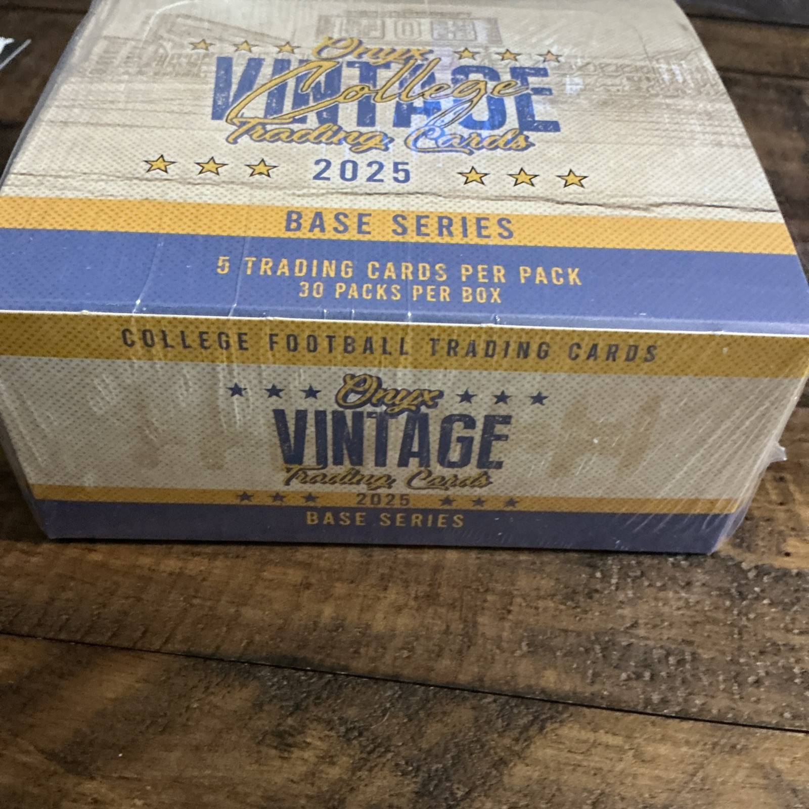 2025 Onyx Vintage College Football Factory Sealed Base Series 30 Packs 5 Autos
