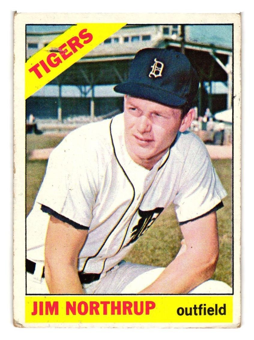 1966 Topps Baseball set SP HIGH #554 Jim Northrup Poor Detroit Tigers Free Ship