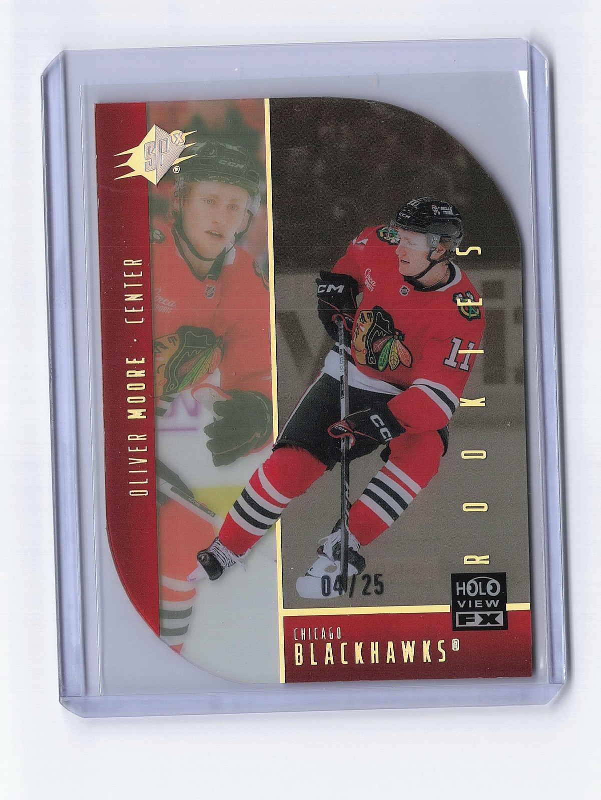 2025-26 SPx #HV-35 Oliver Moore Holoview F/X Gold #/25