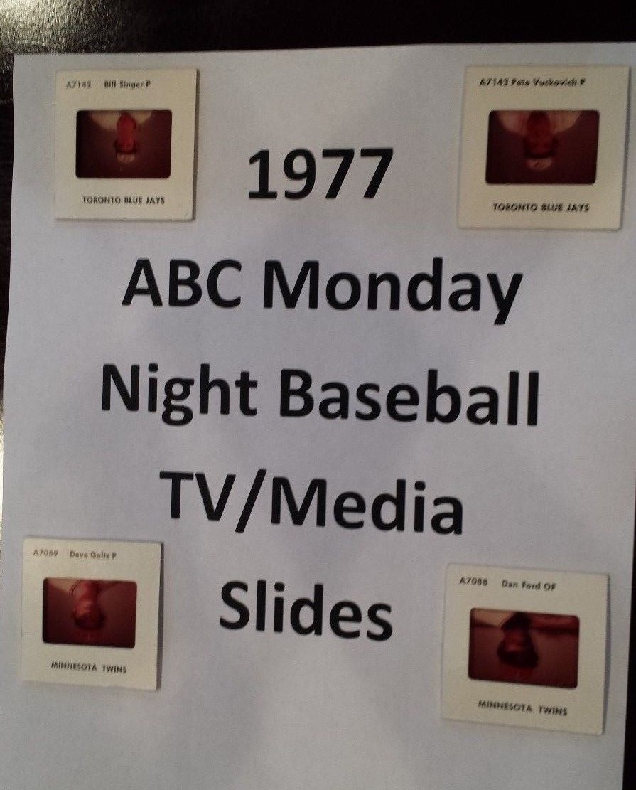 1977 ABC MONDAY NIGHT BASEBALL TV MEDIA SLIDES $1.99 ea – MANY DIFFERENT PLAYERS
