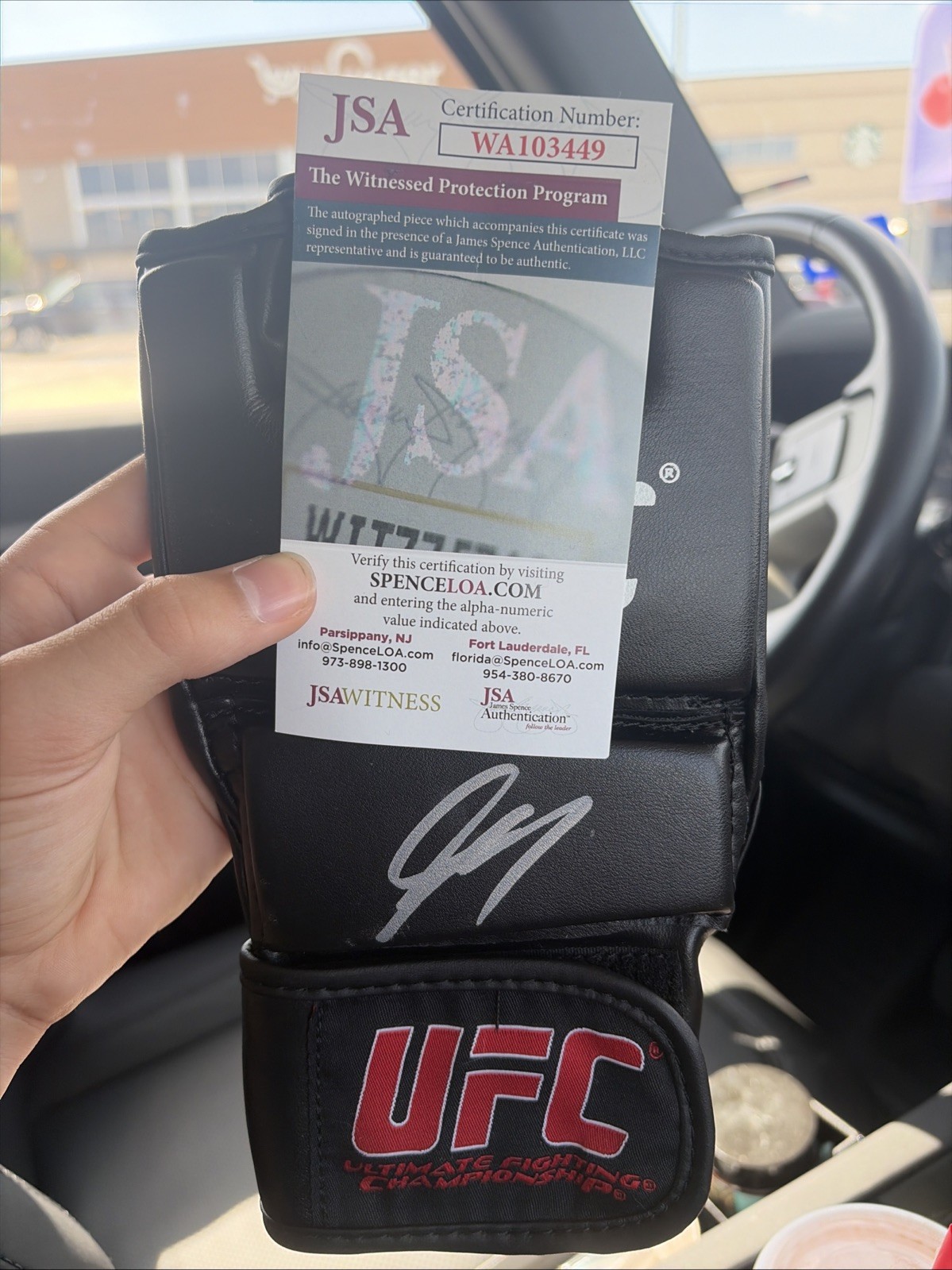 GSP *RARE* Autographed UFC Official Glove JSA COA Certified HOF 🐐 🐐 🐐