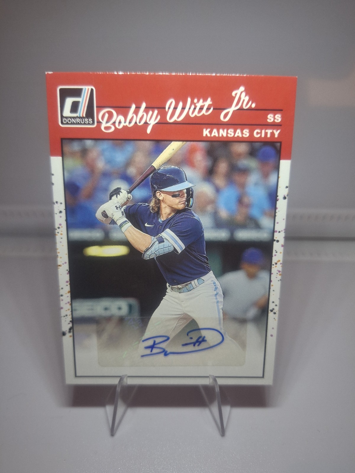 2023 Panini Donruss – Retro 1990 Signatures Bobby Witt Jr. #90S-BWJ (AU)
