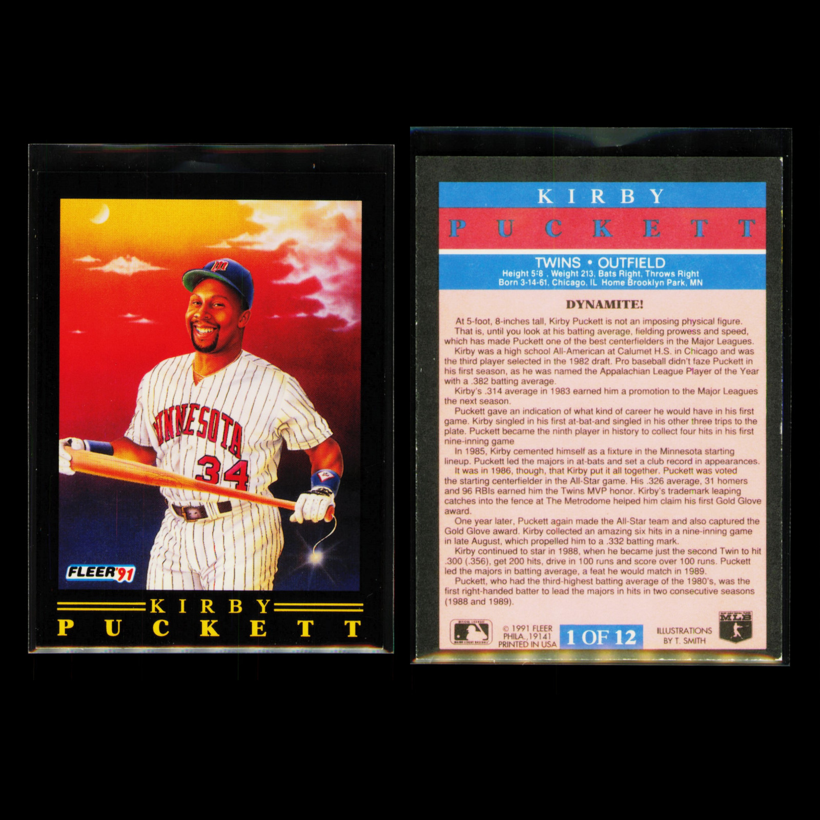 1991 Fleer Pro Vision Baseball Complete Set #1-12 – Bo Jackson Canseco Mattingly