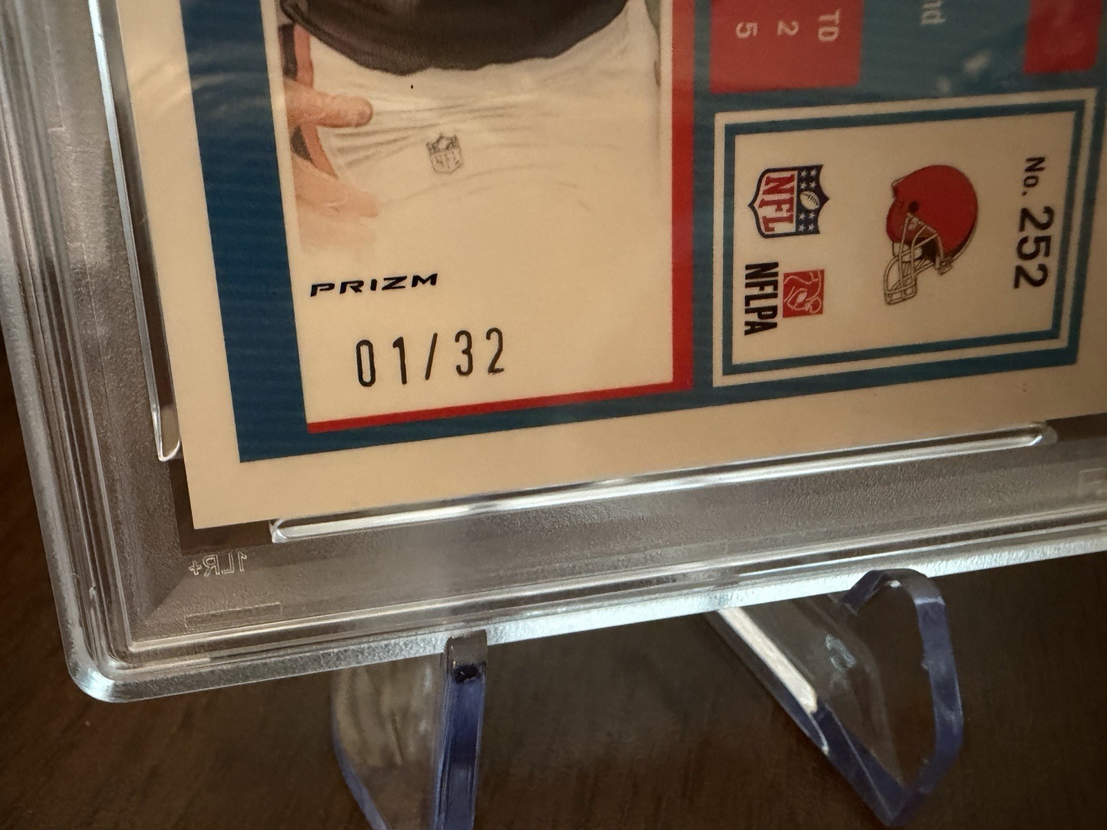Panini Optic Quinshon Judkins #252 TEAM LOGO Prizm /32 RC PSA 9 1ST PRINT