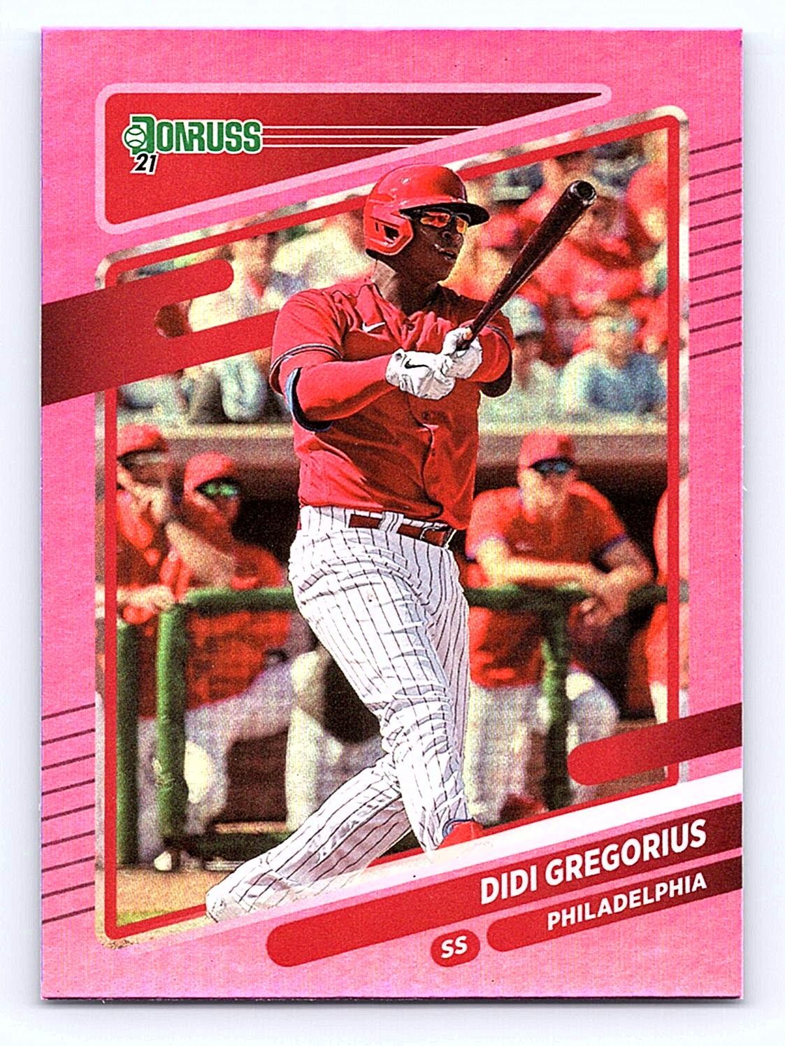 2021 Donruss #100 Didi Gregorius Holo Pink