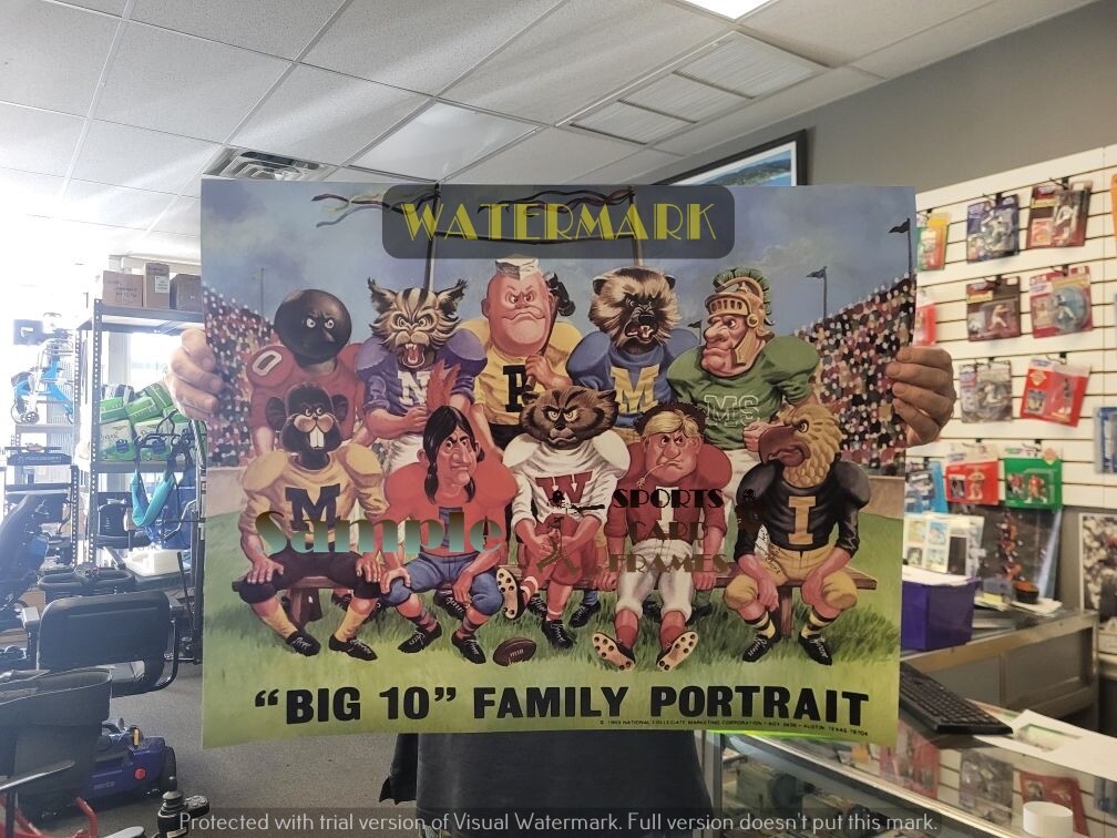 “BIG TEN” FAMILY PORTRAIT 1970 PRINT (comes in 4 sizes)