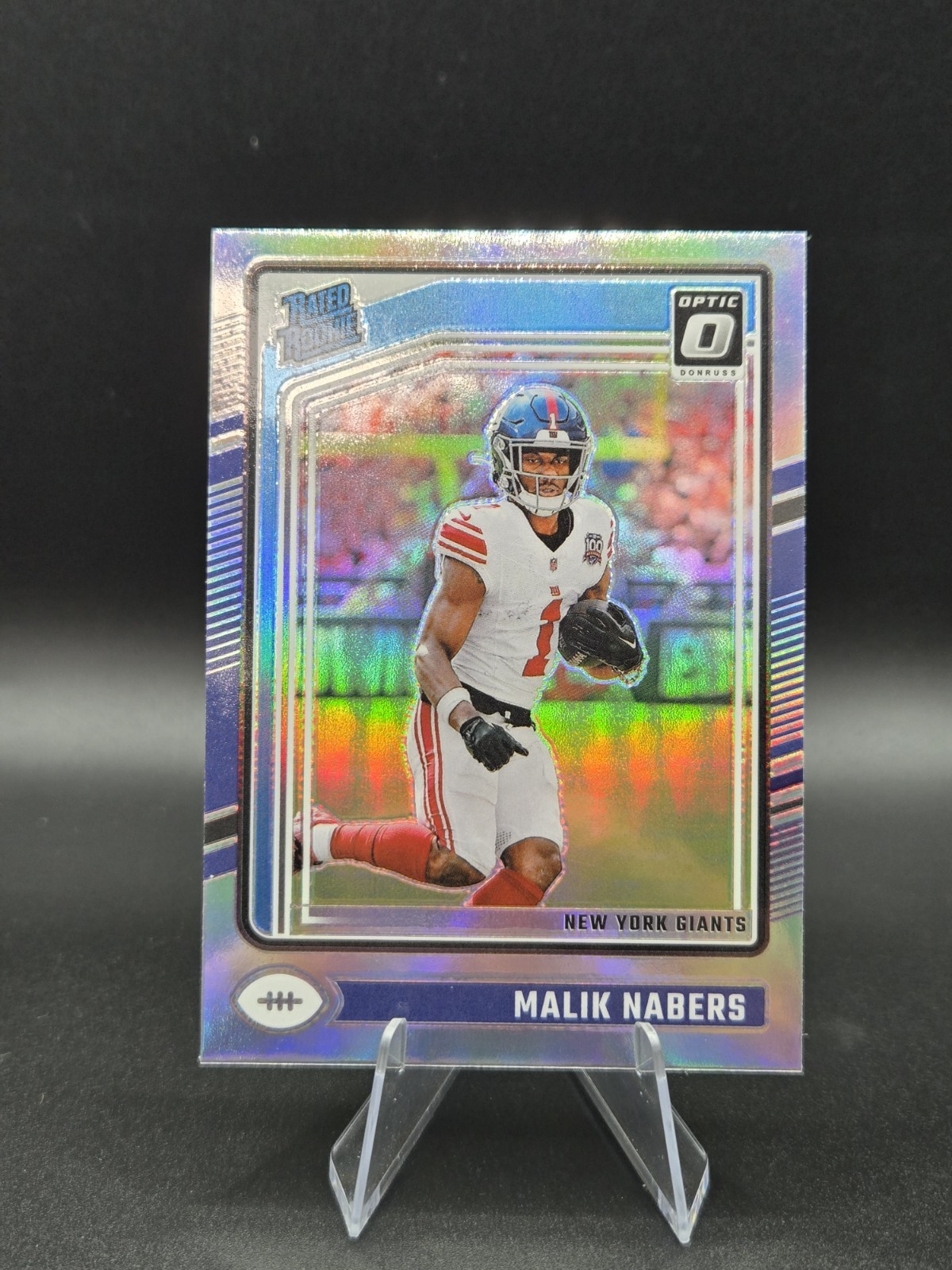2024 Panini Donruss Optic – Rated Rookie Malik Nabers #271 Holo Prizm (RC)
