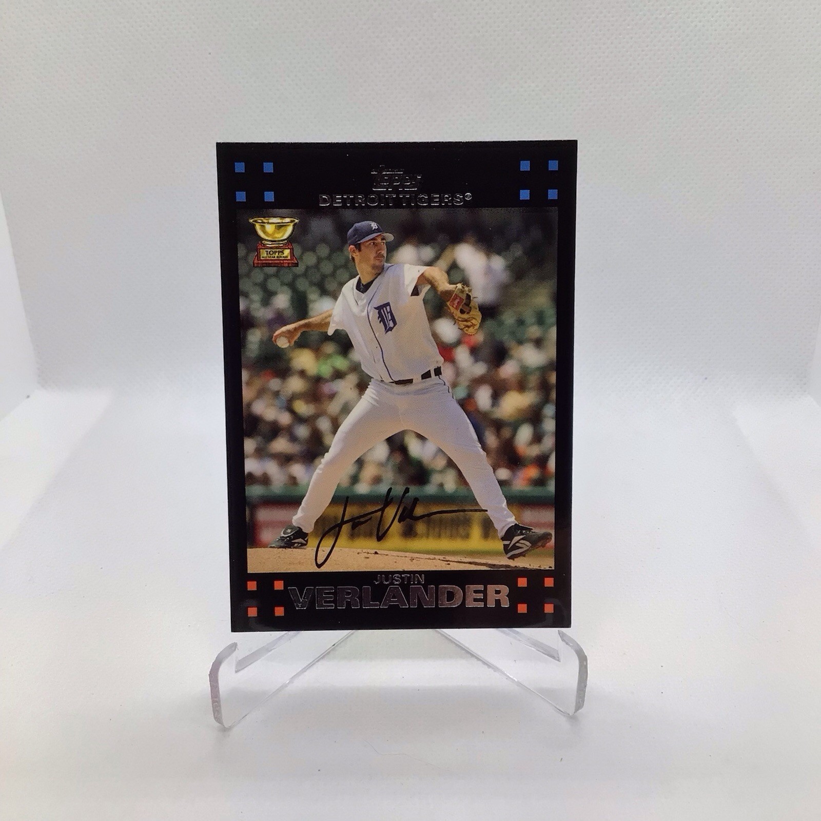 2007 Topps Justin Verlander #160 Gold Cup Rookie Detroit Tigers